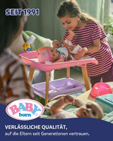 BABY Born Eva – Babypuppe 43 cm – 10 Funktionen inklusive Zubehör und Matratze – Funktioniert komplett ohne Batterien – Geeignet für Kinder ab 3 Jahren