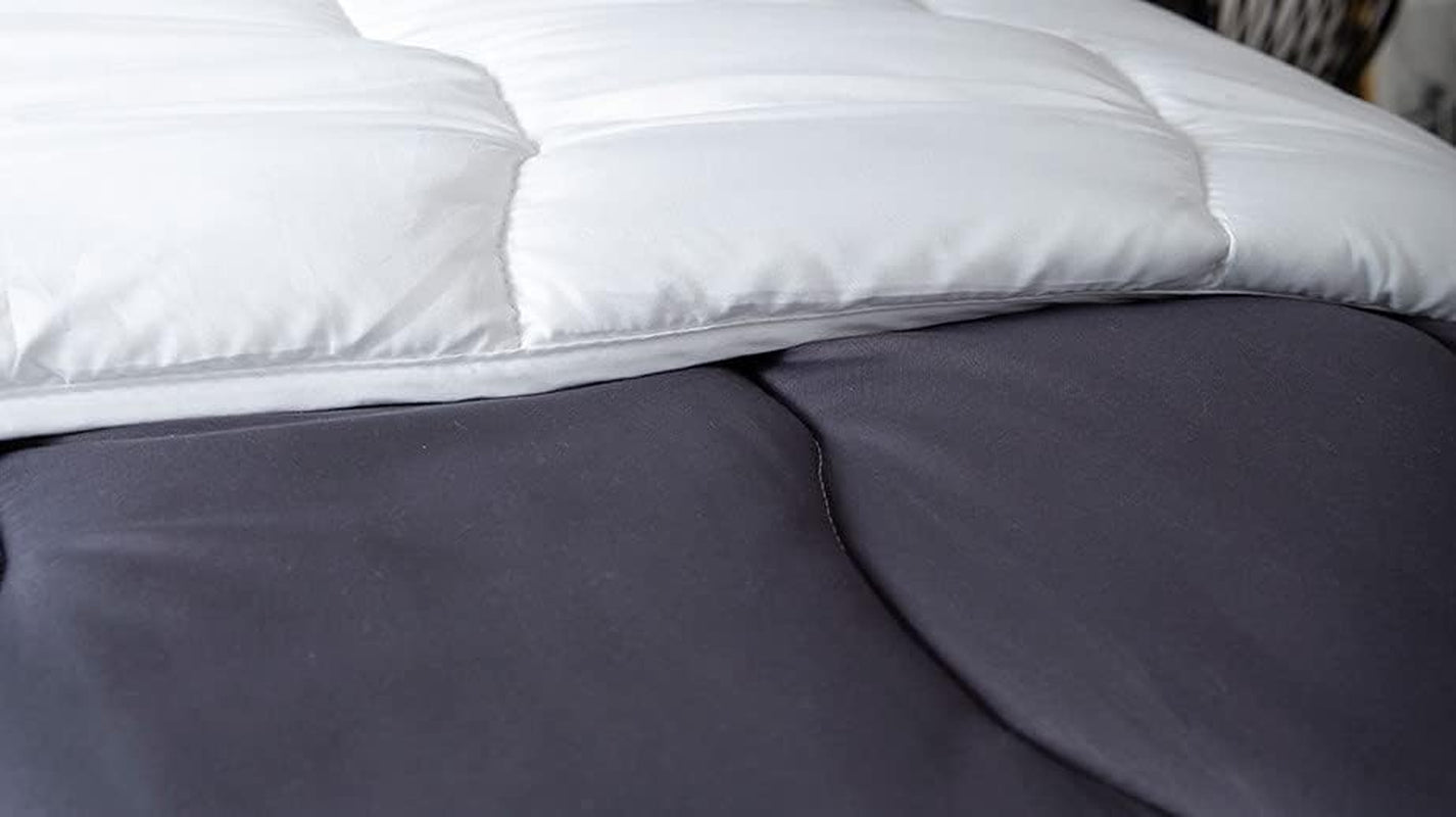 Abeil Steppdecke, zweifarbig, 220 x 240 cm, weiß und grau Steppdecken und Steppdecken Naty Shop