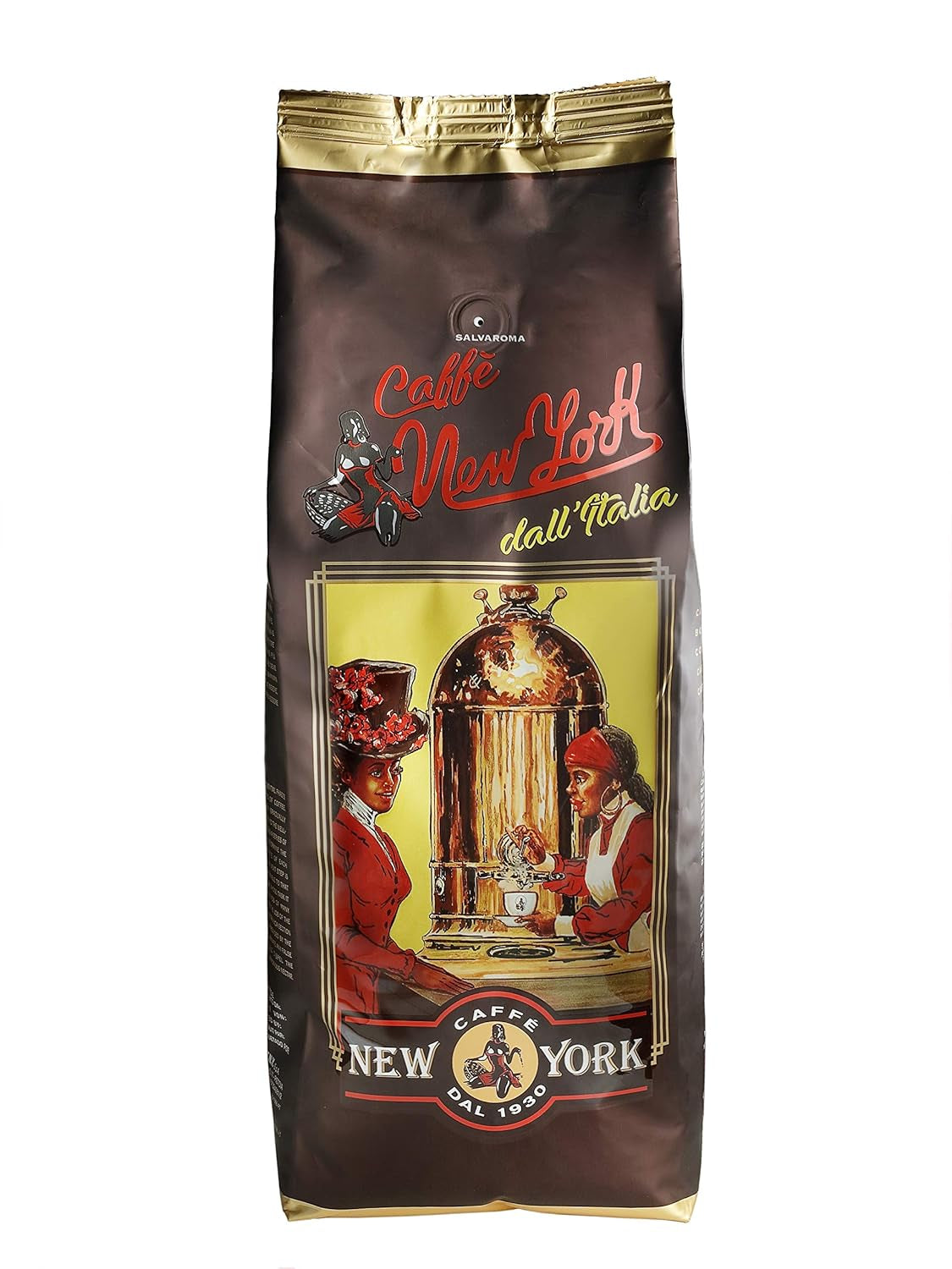 New York Coffee – EXTRA P – Kaffeebohnen, kräftiger und kräftiger Geschmack, Arabica- und Robusta-Bohnen, zum Mahlen, italienischer Espresso, Barmischung – Premium-Qualität seit 1930 – 1 kg, Bohnen