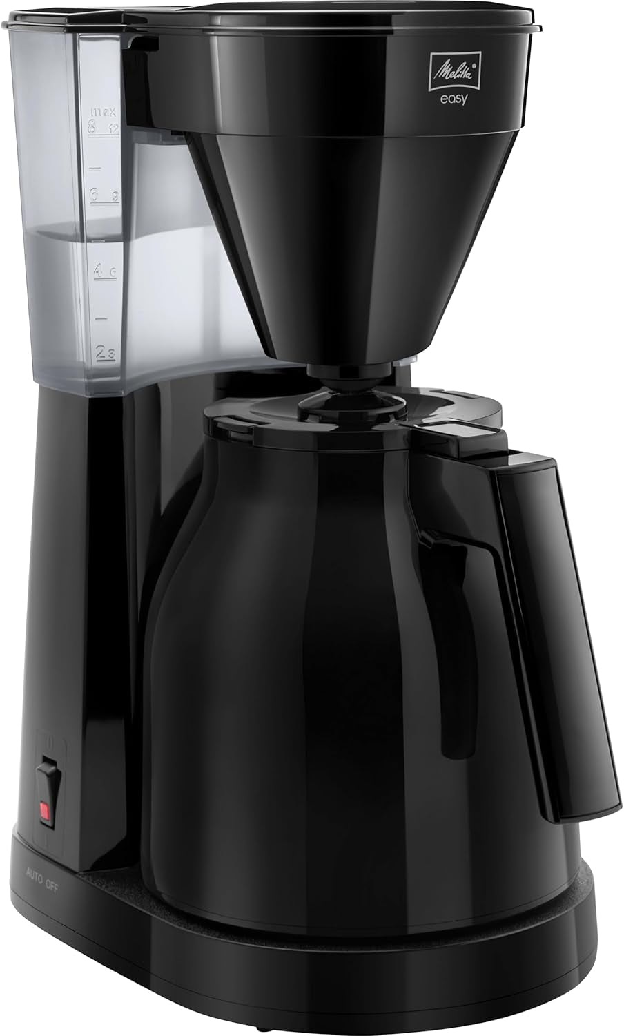 Melitta Easy – Espressomaschine mit Filter und Glaskaraffe, für bis zu 10 Tassen Kaffee, schwarz