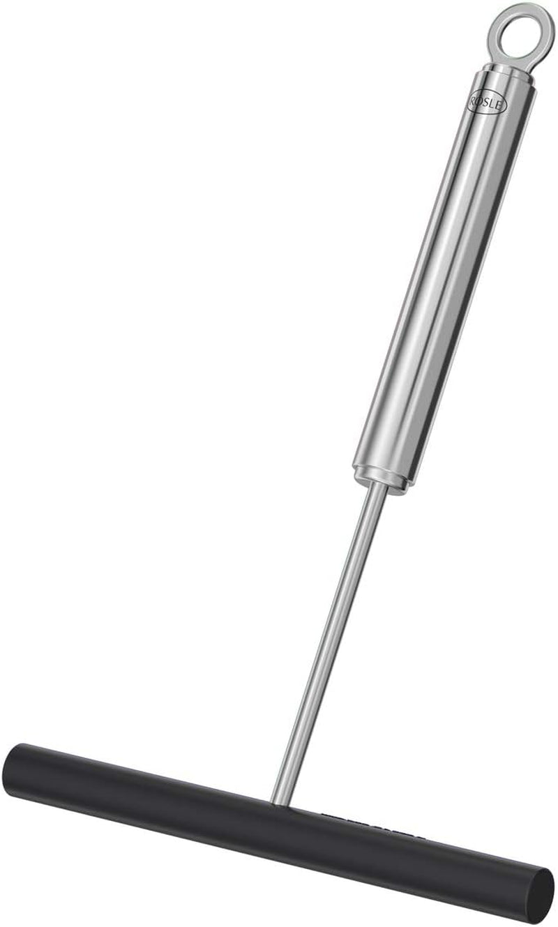 RÖSLE SILENCE PRO Pfannkuchenpfanne, hochwertige kratzfeste Proresist-Antihaftbeschichtung, 18/10 Edelstahl, geeignet für Induktionstöpfe und Pfannen Naty Shop Crêpes Verteiler