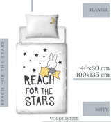 Bettwäsche für Kinder, Hase und Sterne, Baumwolle Bettwäsche - Kinder Naty Shop