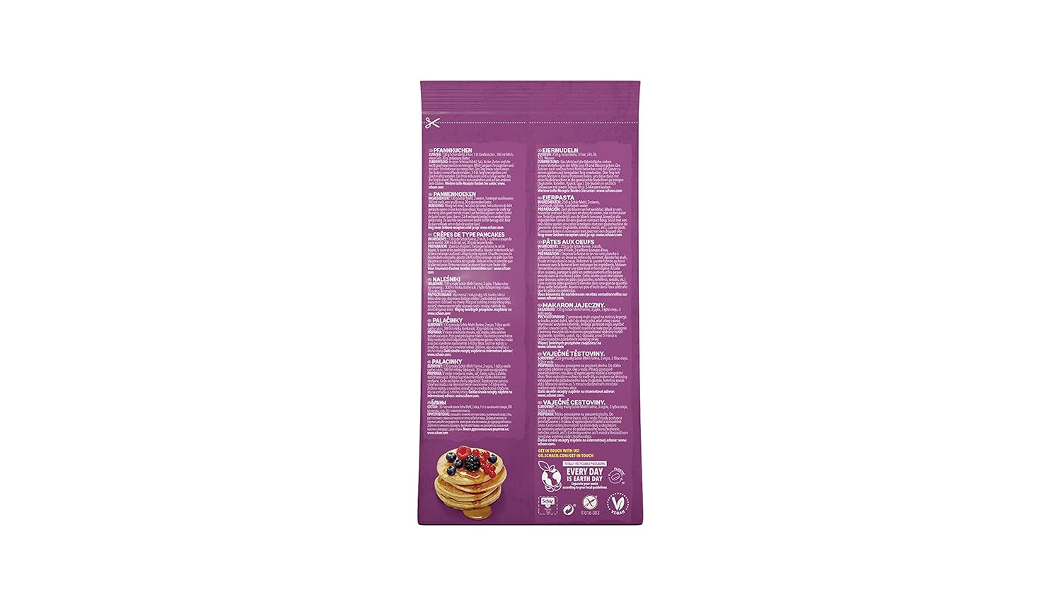 Mehl "Farine" - Basismehlmischung Glutenfrei 1Kg, 10Er Pack Mischung zum Backen und Kochen Naty Shop