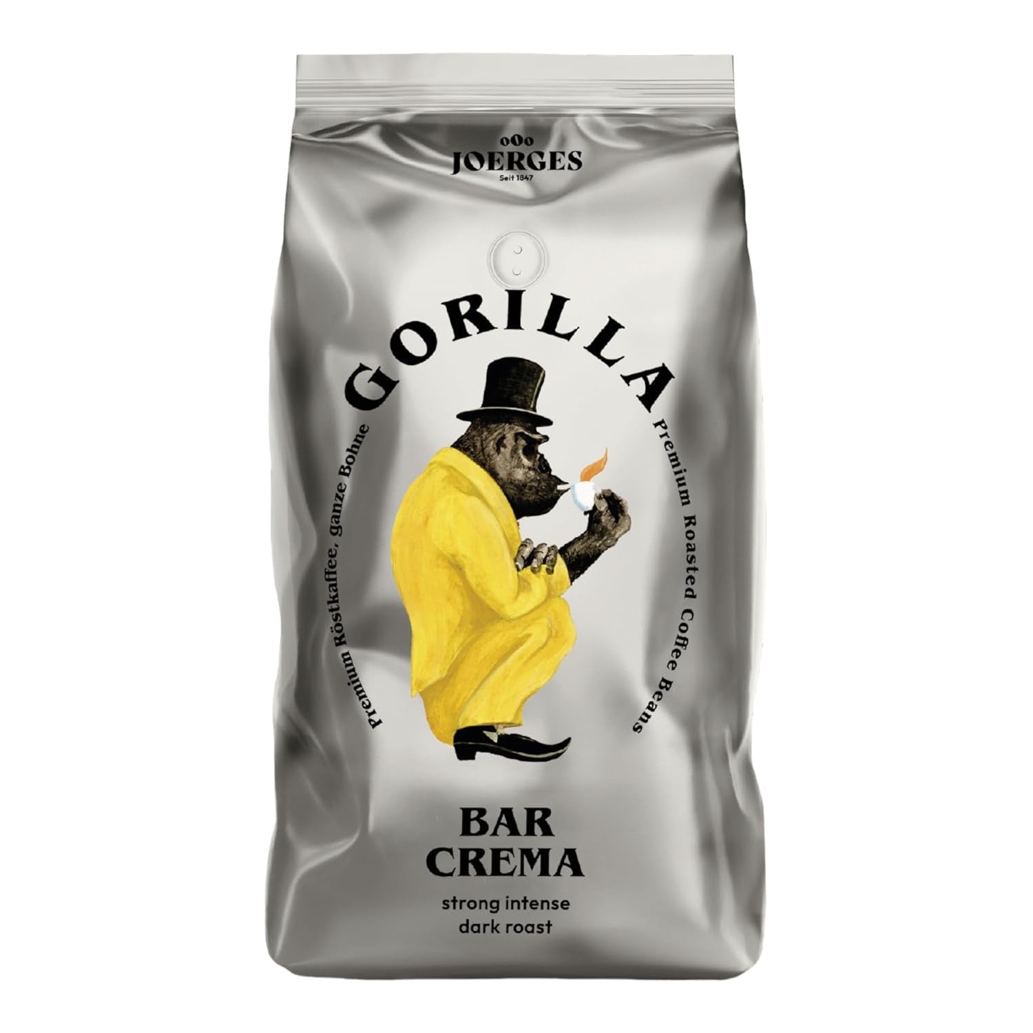 Gorilla Espresso Bar Crema Kaffeebohnen – 12 Packungen à 1000 g