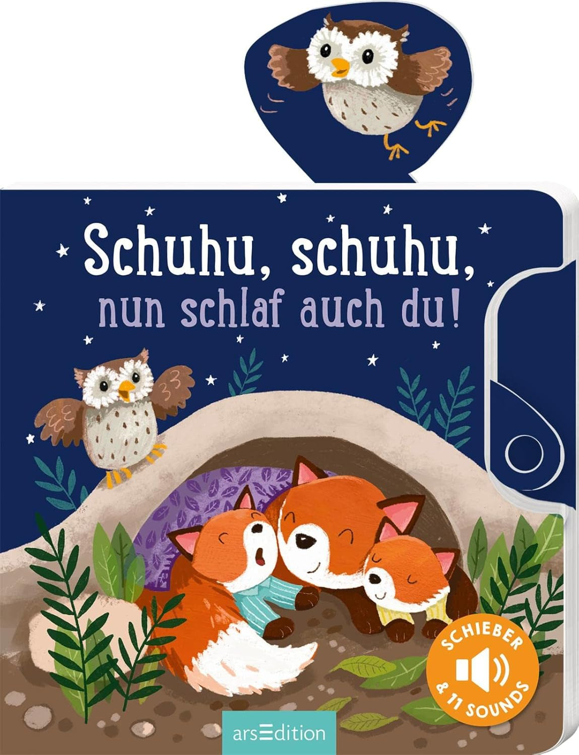 Husch, husch, jetzt schläfst du auch!: Slider und 11 Sounds | Ein innovatives Buch mit Slider-Sounds für die Kleinen ab 18 Monaten, Bebe Naty Shop Toys