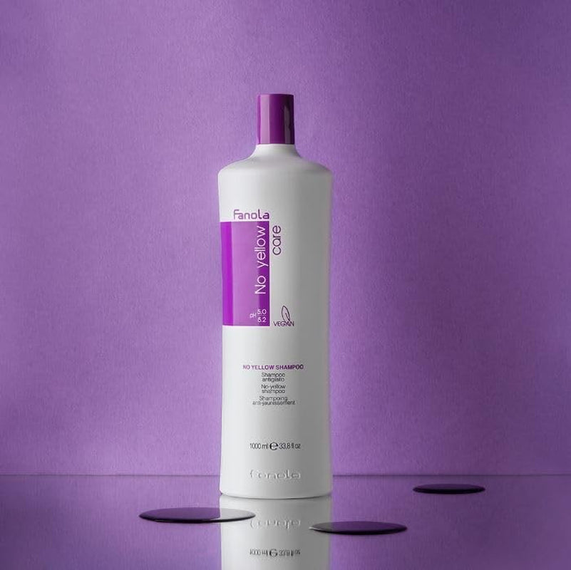 Fanola No Yellow Silver, Shampoo gegen gelbe Flecken, 1000 ml Fanola Dusche und Bad