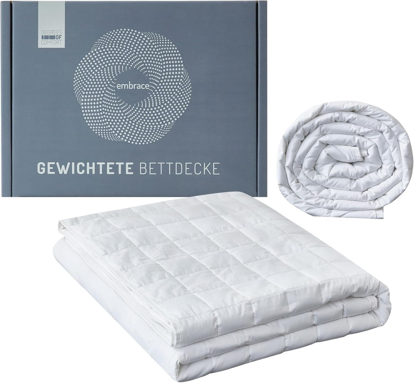 Komfort-Gewichtsdecke 135 x 200 cm, 7 kg, Anti-Stress-Therapiedecke aus 100 % Baumwolle, schwere Decke. Gewichtsdecke für Erwachsene. Kann den Schlaf verbessern und Stress reduzieren. Komfort-Betten und Decken 155 x 220 cm, 11,0 Kilogramm