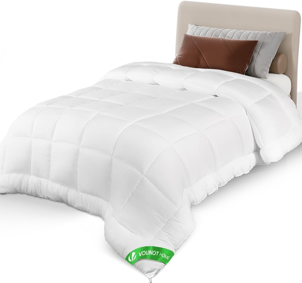 VOUNOT Bettdecke 155 x 200 cm, 4-Jahreszeiten-Winterbettdecke, 2er-Set, 500 g/m², bestehend aus 2 zusammengeknüpften Steppdecken, anpassbare Bettdecke für Sommer und Winter, Öko-Tex-Standard. Bettdecken und Steppdecken Naty Shop Ganzjahresdecke 155 x 200 cm