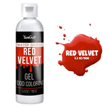 Gel-Lebensmittelfarbe – hochkonzentrierte Gel-Lebensmittelfarbe für Kuchen, Backen, Ostereier, Getränke – zuckerfreie Lebensmittelfarbe für Fondant, Zuckerguss, Schleim, Kuchendekoration (roter Samt, 150 g)