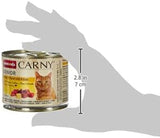 Animonda Carny Senior Nassfutter für Katzen mit Rind + Huhn + Käse (6 x 200 g), getreide- und zuckerfreies Nassfutter für Katzen ab 7 Jahren, mit frischen und fleischigen Zutaten