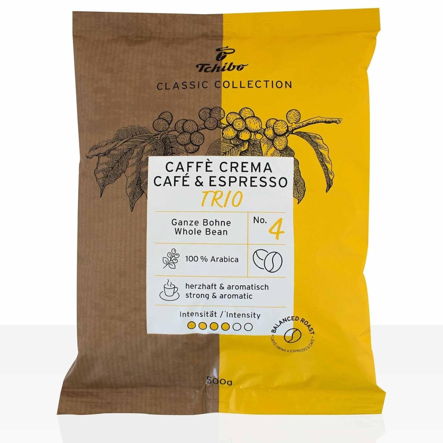 Tchibo Caffe Crema & Espresso Trio 10 Kaffeebohnen x 500g