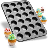 Zenker 6541 Black Metallic 24Er Mini-Muffinform – Antihaftbeschichte Für Perfekte Mini-Muffins, Ø 4,5 cm, ​​Made in Germany Formen und Backbleche Naty Shop