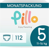 Pillo-Windeln, Größe 7, 84 Stück, 4 Packungen mit je 21 Windeln, Größe 7 – XXL (15+ kg) – Babywindeln