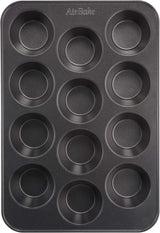 Tefal Airbake J2555014 Muffinform, Antihaftbeschichtung, Karbonstahl, Braun, 29 x 41 cm Formen und Bleche zum Backen Naty Shop