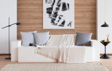 Todocama Multifunktions-Tagesdecke, Tagesdecke, Tagesdecke, Sofabezug, Jarapas, Fischgrätenmuster (230 x 260 cm, Sandbeige). Betten und Decken Besuchen Sie den Todocama-Store