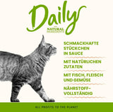 Almo Nature Daily – Nassfutter für Katzen – Thunfisch und Lachs – 70 g, 30 Stück