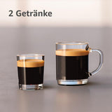 PHILIPS automatische Espressomaschine 2200-Serie – 2 Kaffeespezialitäten, Touch-Display, klassischer Milchaufschäumer, Keramikmahlwerk, mattschwarz (EP2220/10)