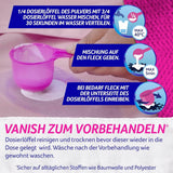 Vanish Oxi Action Powder Pink – 1,125 kg – chlorfreies Fleckenentfernungs- und Wäscheverbesserungspulver – für farbige Wäsche. Waschmittel Naty Shop