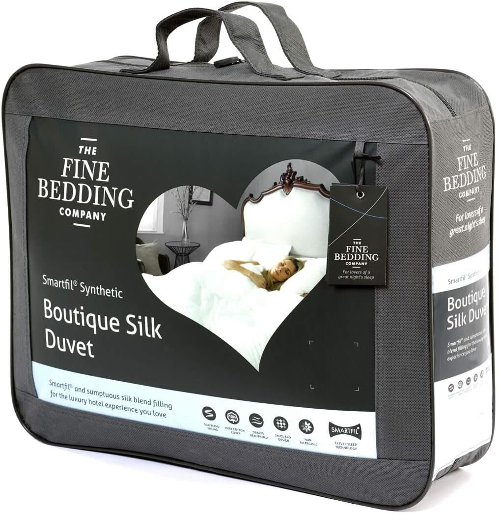 Boutique-Seidendecke, luxuriöse Bettwäsche, maschinenwaschbar (13,5 Tog, Doppelbett). Naty Shop Steppdecken und Bettdecken, 4,5 Tog, Einzelbett
