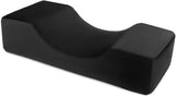 QWORK® Wimpernkissen, U-förmiges Beauty-Make-up-Kissen, ergonomisches Wimpernkissen zur Verlängerung, Memory-Schaum-Wimpernkissen für den Heimgebrauch im Schönheitssalon (schwarz) Zervikale orthopädische Kissen Naty Shop
