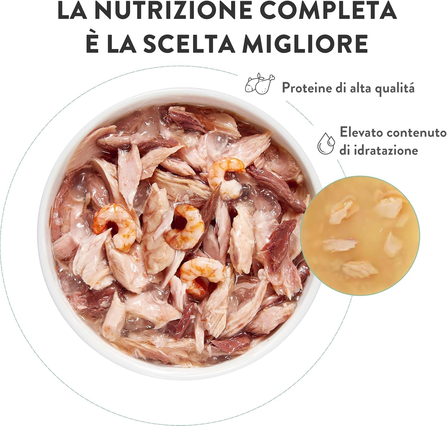 , Thunfisch mit blauem Fisch in Gelee, komplettes Nassfutter für Katzen, im Beutel, mit zusätzlichen Vitaminen, 100 % natürlich, 6 x 85 g