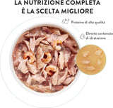 , Thunfisch mit blauem Fisch in Gelee, komplettes Nassfutter für Katzen, im Beutel, mit zusätzlichen Vitaminen, 100 % natürlich, 6 x 85 g