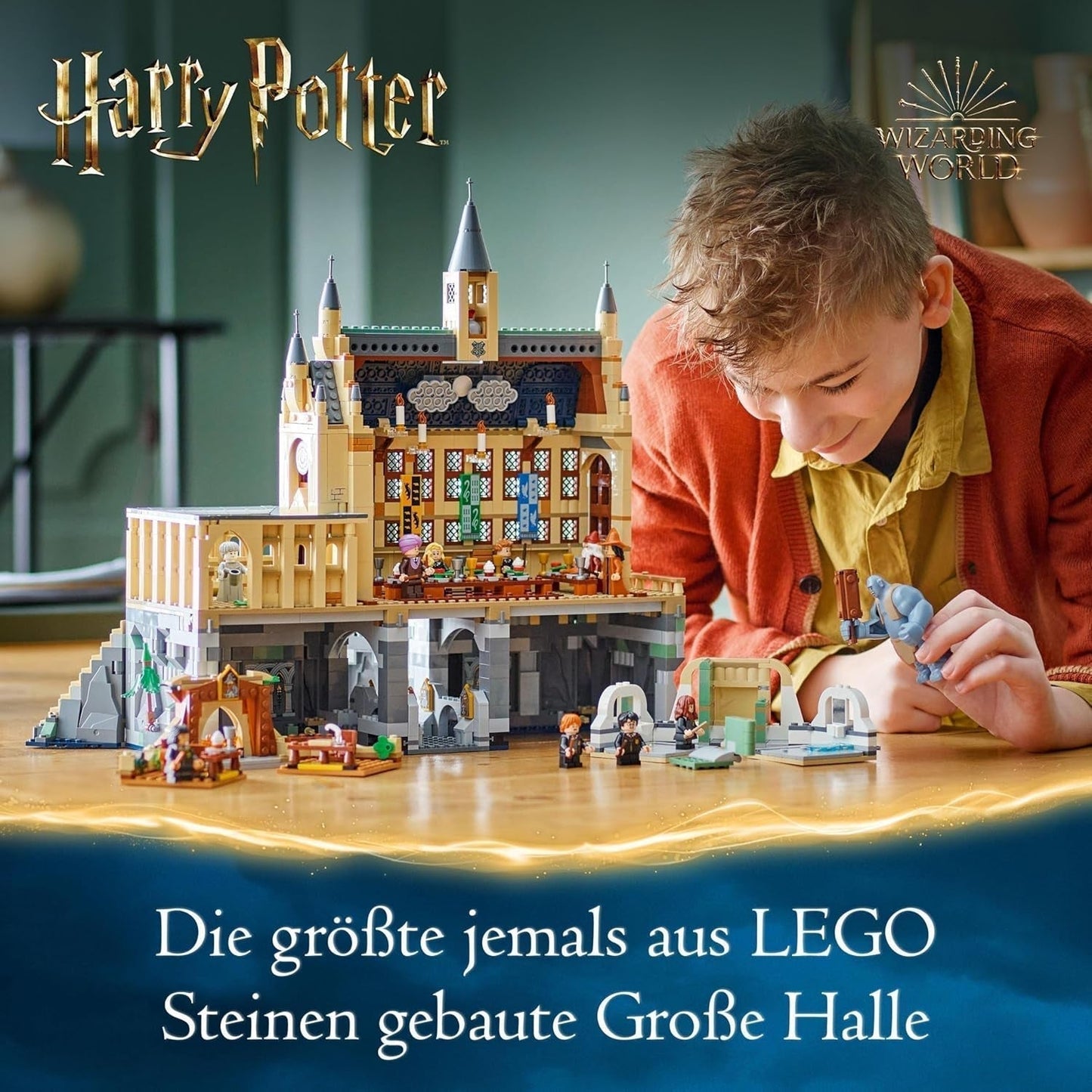 LEGO Harry Potter Schloss Hogwarts: Die Große Halle, Sammelspielzeug mit 11 Minifiguren, darunter Hermine Granger, magisches Geschenk für Jungen und Mädchen 76435 Bausets Besuchen Sie den LEGO-Store