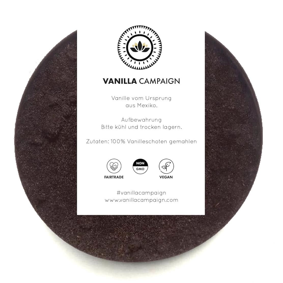 Premium-Vanillepulver aus echten Vanilleschoten, natürlich, zuckerfrei, ohne Zusatzstoffe, Fairtrade, vegan (40 g unverpackt) von Vanilla Campaign® Flavours Naty Shop