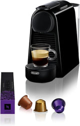 Espressomaschine mit Nespresso De'Longhi Essenza Mini Kapseln, schwarz | Pumpendruck 19 bar | Wassertank 0,6 l | Für Espresso und Lungo | Kleine Espressomaschine – Große Kaffeemomente | EN85.B