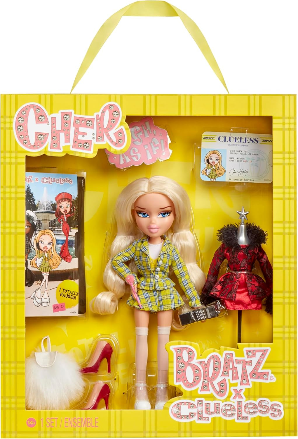 Bratz Clueless Cher Doll – Filmpuppe zum Sammeln mit echten Outfits und Accessoires