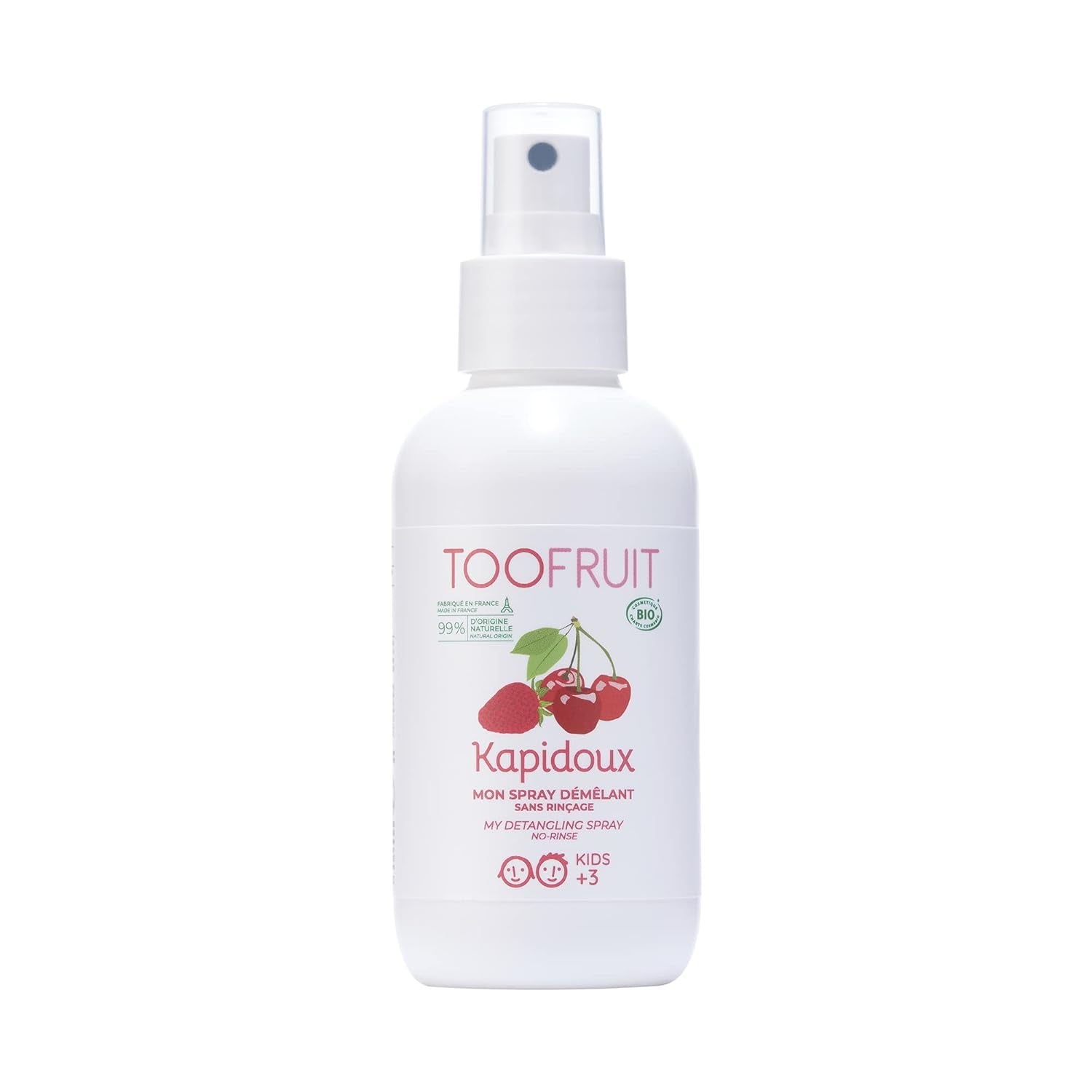 Toofruit Kapidoux Light Strawberry Detangling Spray 125 ml Haarentwirrungsprodukte Naty Shop Standardtitel