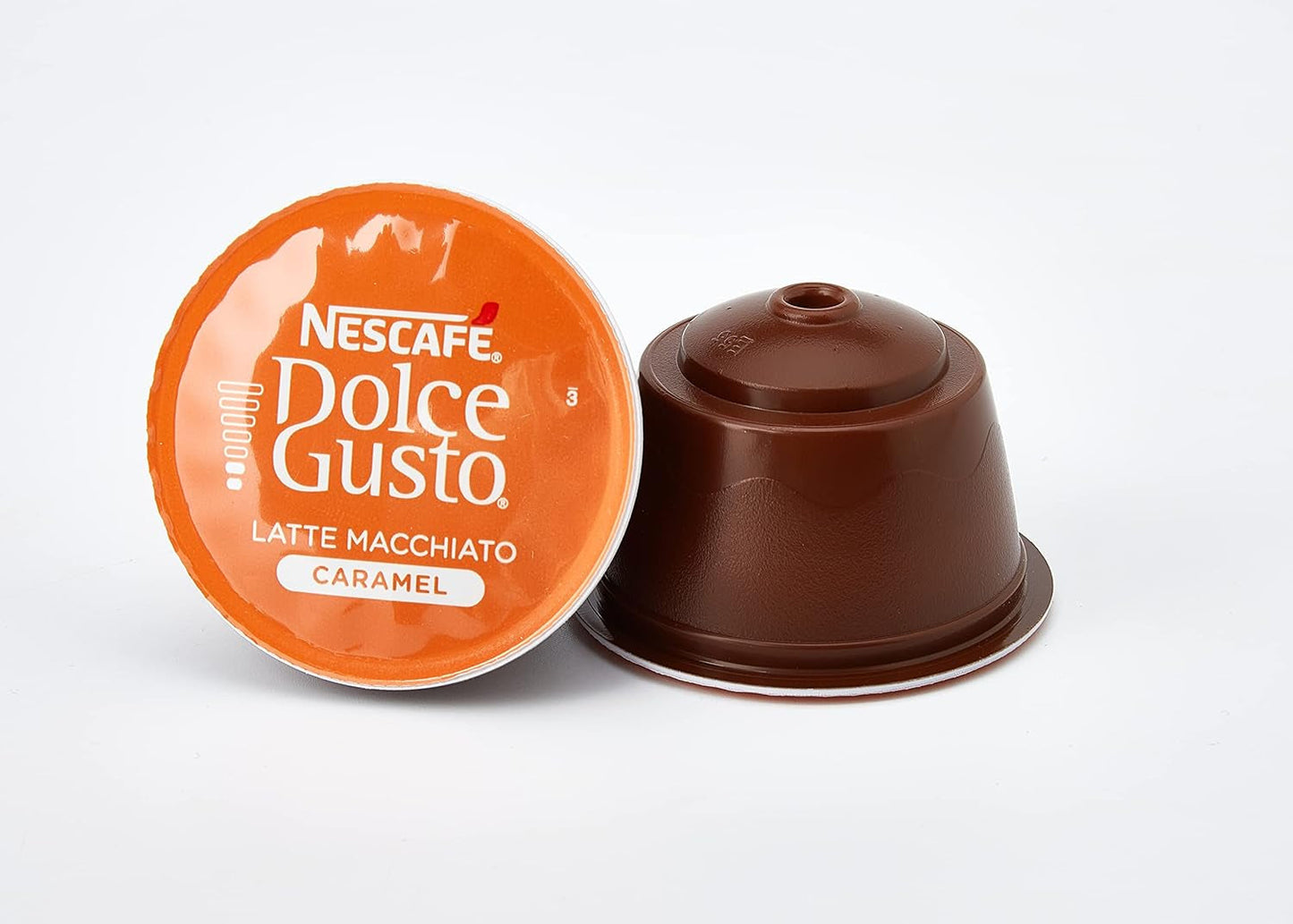 NESCAFÉ Dolce Gusto Latte Macchiato Vorratsbox 90 Kaffeekapseln (Aromatischer Espresso und Latte Macchiato Caramel