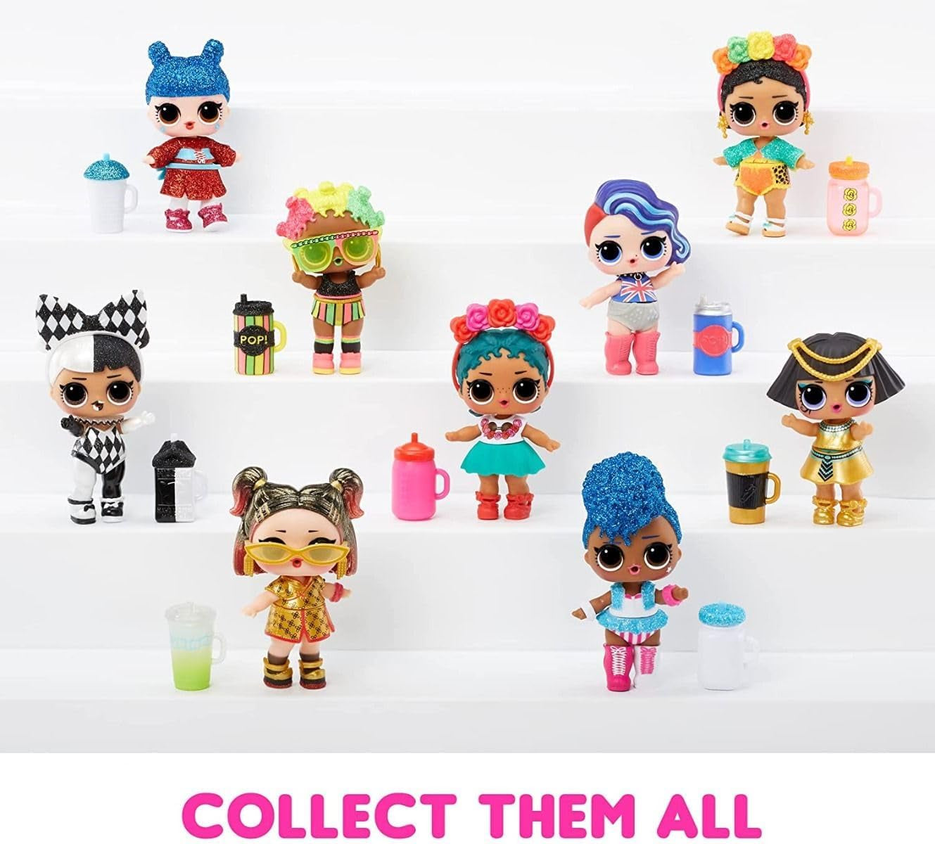LOL Überraschung! World Travel Tots – Modepuppe mit 8 Überraschungen – Geheimbotschaft, Mode, Accessoires und mehr – zum Sammeln, zufällige Auswahl – Geschenk für Kinder ab 4 Jahren