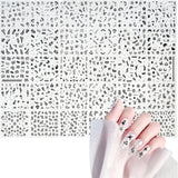 3D Nagelsticker Aurora 30 Blatt Gold Nail Art Sticker Selbstklebend Nagelaufkleber Holografisches Stern Herz Dekoration Nageldesign Zubehör