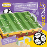 Günthart Backdecor 12 Zuckerfußballspieler und Fußbälle, 21 Gramm Naty Shop Unterstützung für Fußballplätze