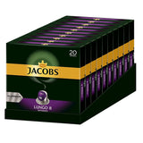 Kaffeekapseln Lungo Intenso, Intensität 8 von 12, 10 x 20 Getränke & Kaffeekapseln Krönung Crema, 200 Nespresso-kompatible Kapseln, 10er Pack, 10 x 20 Getränke, 1040 g
