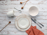 CreaTable, 23601, Serie Romantic Vintage, 16-teiliges Tafelservice für 4 Personen, Kombiservice aus Porzellan, spülmaschinen- und mikrowellengeeignet, hochwertige Herstellung