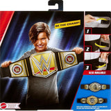 Mattel Mattel WWE Championship Gürtel, unbestrittener WWE Universal Championship Rollenspiel und Kostüm, ca. 100 cm langer Kunstledergürtel mit einzigartiger Passform, HYJ35 Actionfiguren Naty Shop