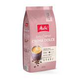Melitta BellaCrema Crema Dolce Kaffeebohnen 1 kg, ungemahlen, Kaffeebohnen für Kaffeevollautomaten, leicht geröstet, in Deutschland geröstet, Intensität 2