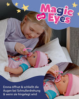 BABY Born Emma – Babypuppe 43 cm – 10 Funktionen inklusive Zubehör und Matratze – Funktioniert komplett ohne Batterien – Geeignet für Kinder ab 3 Jahren