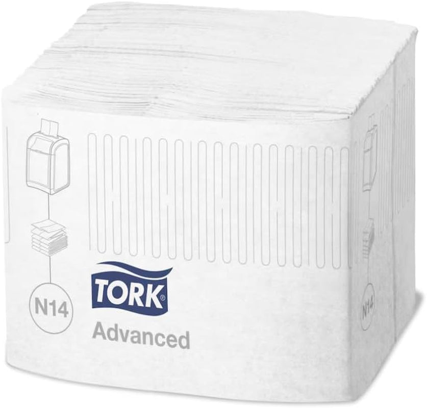 Tork Xpressnap Fit Spenderservietten – 15830 – N14 Advanced Serviettenspender, wiederverwendbare Servietten – 2-lagig, Weiß – 720 Stück, mittel