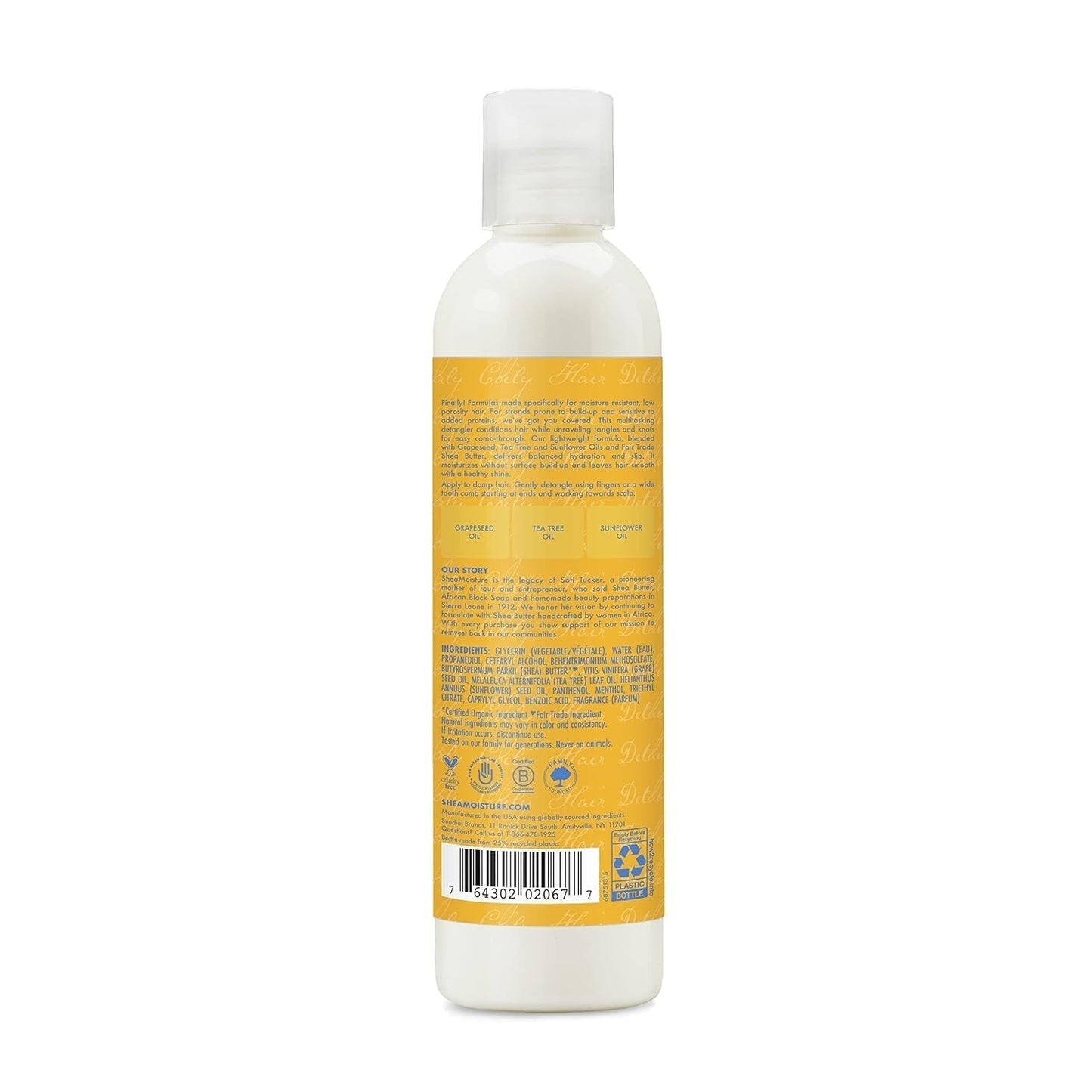 Schwereloses feuchtigkeitsspendendes Entwirrungsprodukt, 237-ml-Flasche für lockiges/welliges Haar. Entwirrungsprodukte von Naty Shop