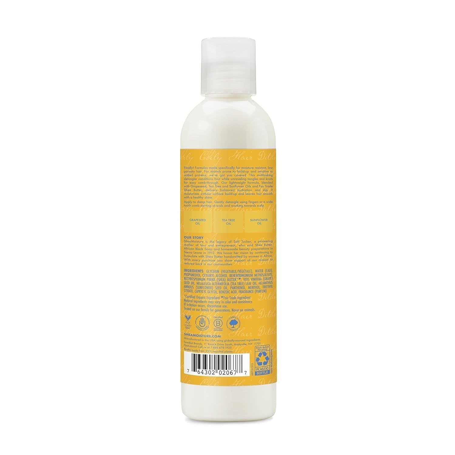 Schwereloses feuchtigkeitsspendendes Entwirrungsprodukt, 237-ml-Flasche für lockiges/welliges Haar. Entwirrungsprodukte von Naty Shop
