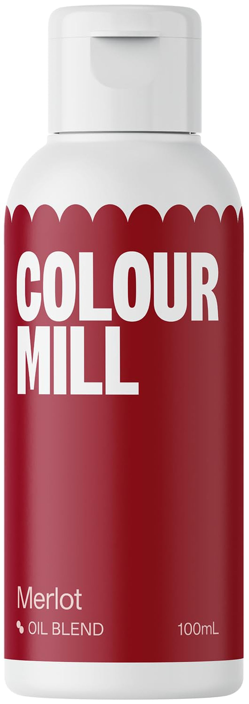 Color Mill Lebensmittelfarbe auf Ölbasis, Merlotölmischung – Lebensmittelfarbe für Schokolade, Fondant, Muffins, Kuchen, Backen, Makronen – Lebensmittelfarbe zum Dekorieren von Kuchen – 100 ml