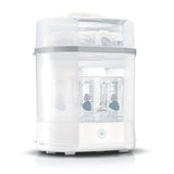 Modularer Chicco-Sterilisator mit Trocknungsfunktion, Babyflaschen-Sterilisator, Beißring und Schnuller mit automatischem Stopp, mikrowellengeeignet, geeignet zum Sterilisieren von bis zu 6 330-ml-Flaschen