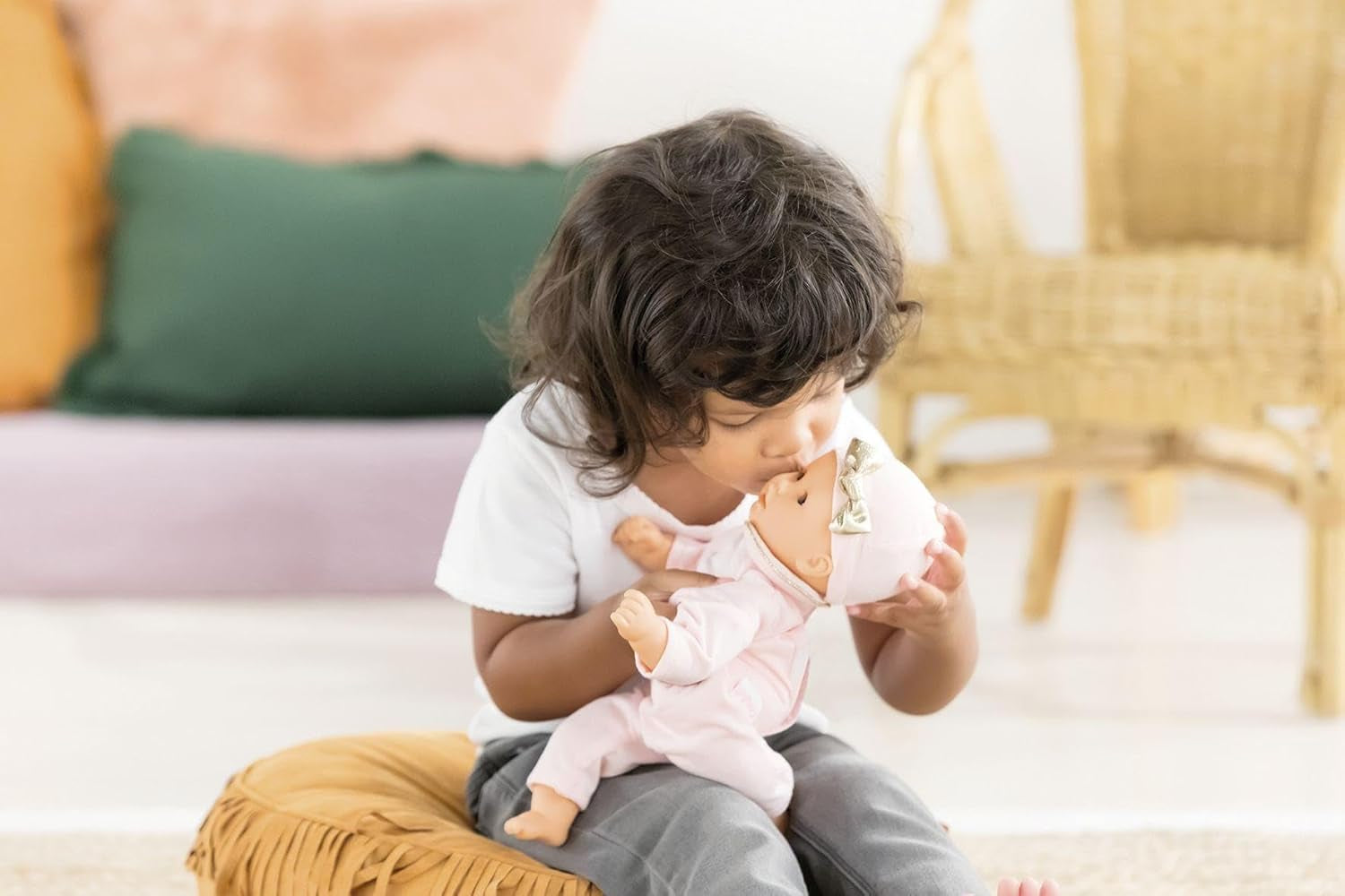 Corolle 9000100270 – Mon Premier Poupon Calin Manon Französische Puppe mit Talisman und Vanilleduft
