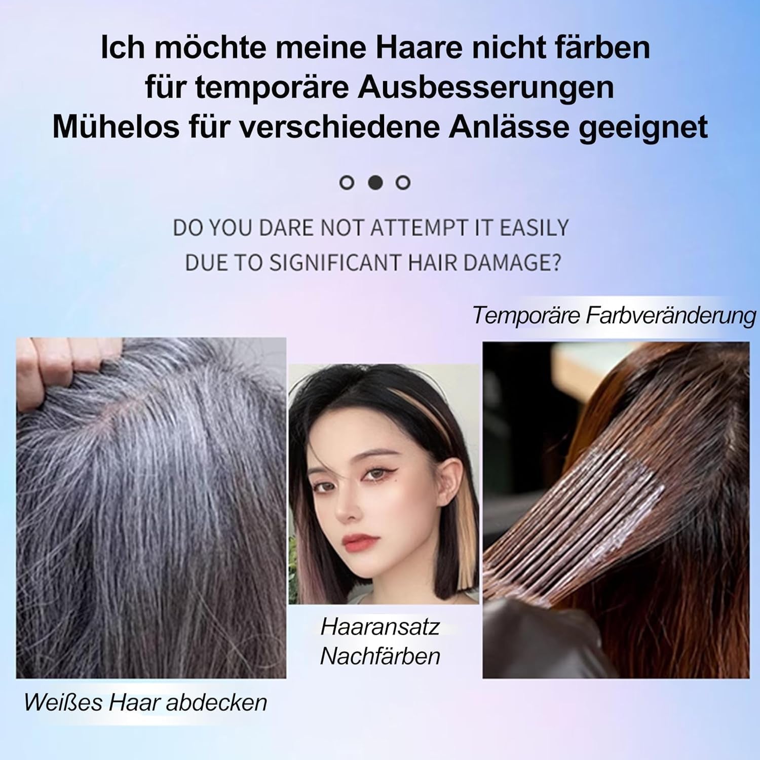 Haarspray-Farbe – 30 ml temporäres grünes Haarfärbespray, natürliches Haarfärbemittel, temporäres Haarfärbespray, waschbare Haarfärbemittel für Party, Cosplay, Halloween (grün), Naty Shop Haarfärbemittel