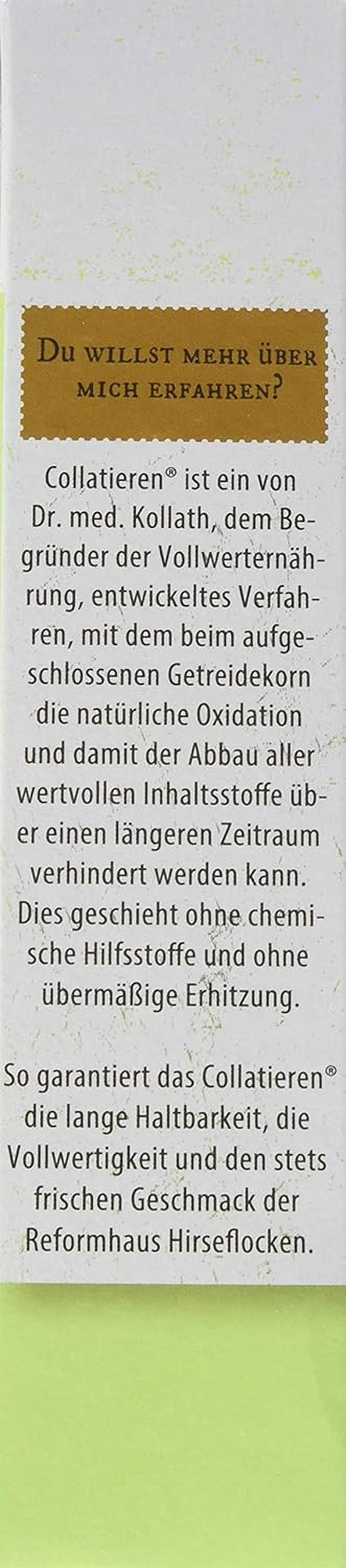 Hirse-Flocken Bio, 6er Pack (6 x 400 g) Getreide Naty Shop