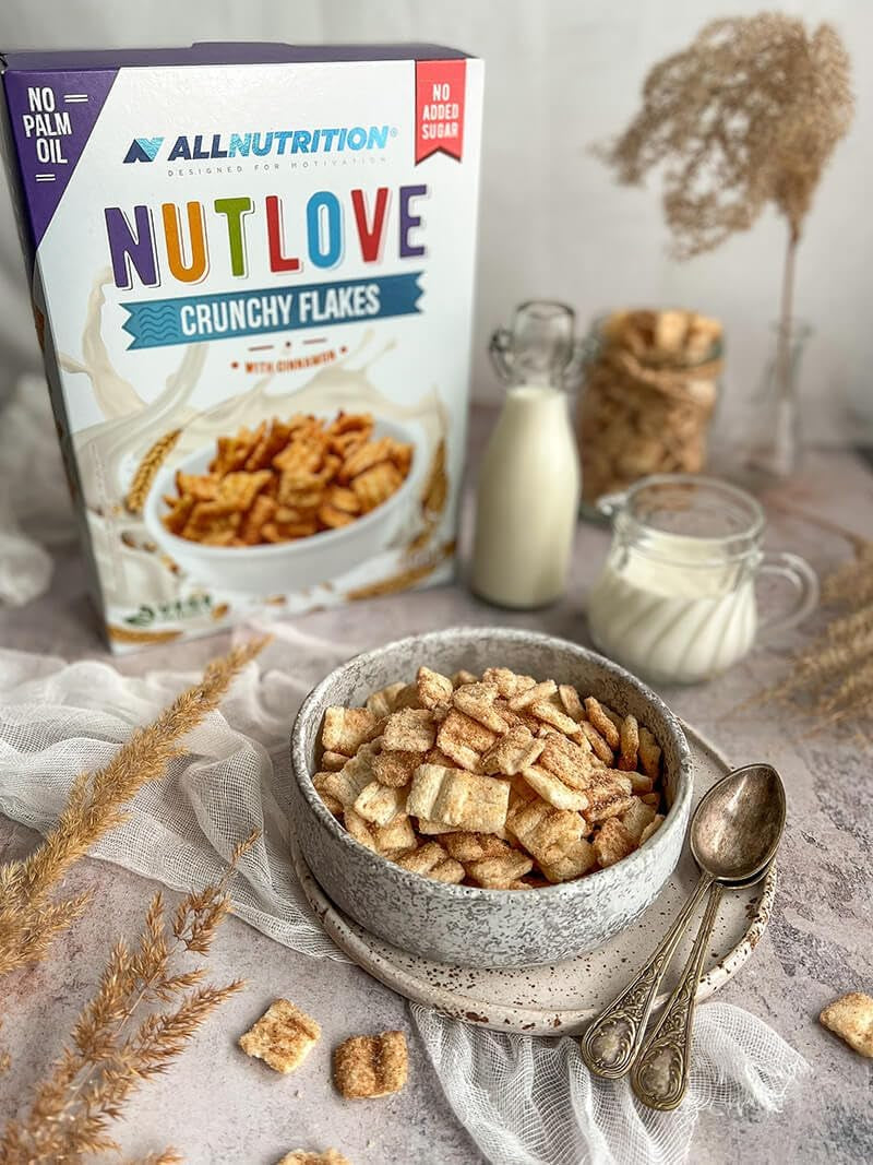 Allnutrition Nutlove Crunchy Flakes mit Zimt 300G Müsli Naty Shop