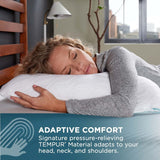 TEMPUR-PEDIC Tempur-Cloud Prohi-Kissen, Memory-Schaum, Weiß/Opulent Garden, King Standard-Kissen Naty Shop